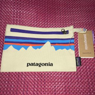 パタゴニア(patagonia)のパタゴニア　ロゴ　ジッパード　ポーチ　キャンバス製(ポーチ)