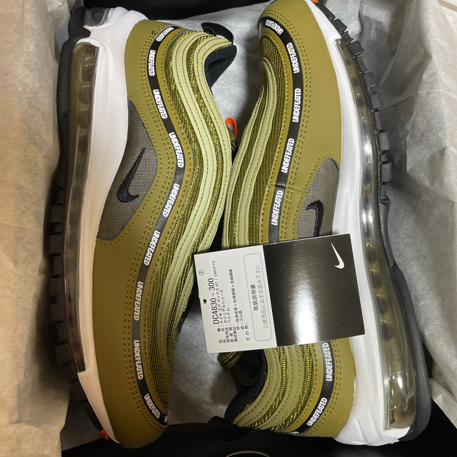 undefeated × NIKE AIRMAX 97 OLIVE 27cm