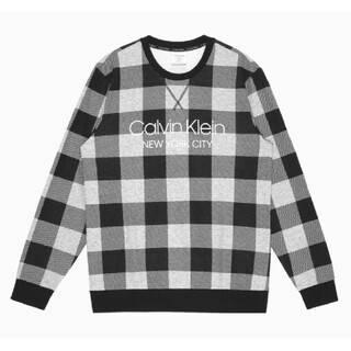 カルバンクライン(Calvin Klein)のカルバンクライン　新品　メンズ　スウェットトレーナー(グレーL)(スウェット)