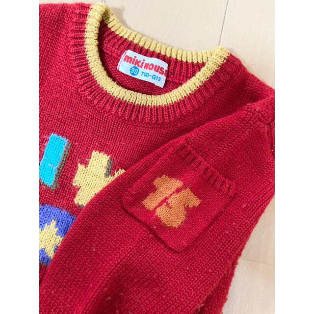 mikihouse(ミキハウス)のミキハウス　ニットセーター　90センチ キッズ/ベビー/マタニティのキッズ服女の子用(90cm~)(ニット)の商品写真