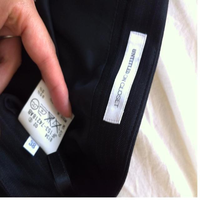 UNTITLED(アンタイトル)のUNTITLEDウールスーツセット試着 レディースのフォーマル/ドレス(スーツ)の商品写真