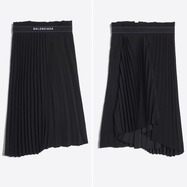 【感謝価格】 Balenciaga - 《BALENCIAGA》fancy pleats skirt (サイズ36) ひざ丈スカート