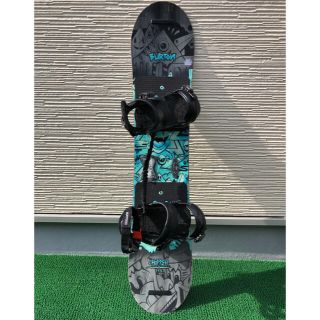 バートン(BURTON)のBURTON キッズスノーボード板+ビンディングセット　CHOPPER 115 (ボード)