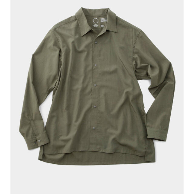 山と道 Bamboo Shirt ダークオリーブ XS