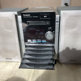 パナソニック(Panasonic)の【中古MD付】パナソニックPanasonicDVD/CDコンポ/MDコンポ/SD(アンプ)