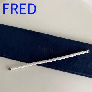 フレッド(FRED)のFREDフォース10  ホワイトケーブル   14   正規品(ブレスレット)