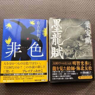 「非色」有吉佐和子「墨龍賦」葉室凛　２冊セット(文学/小説)