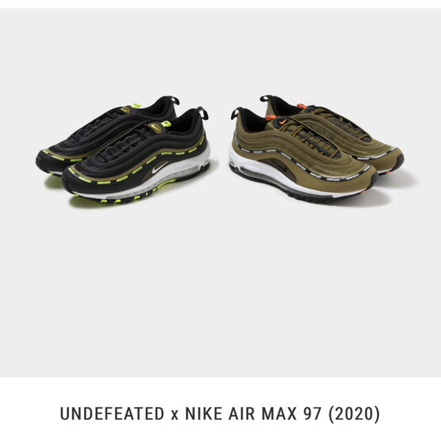 UNDEFEATED × NIKE AIR MAX 97 26.5㎝2足セット！靴/シューズ