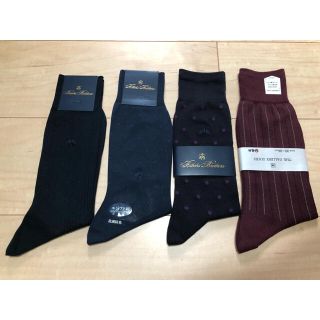 ブルックスブラザース(Brooks Brothers)の新品　メンズ　ソックス　4足セット　ブルックスブラザーズ　福助(ソックス)