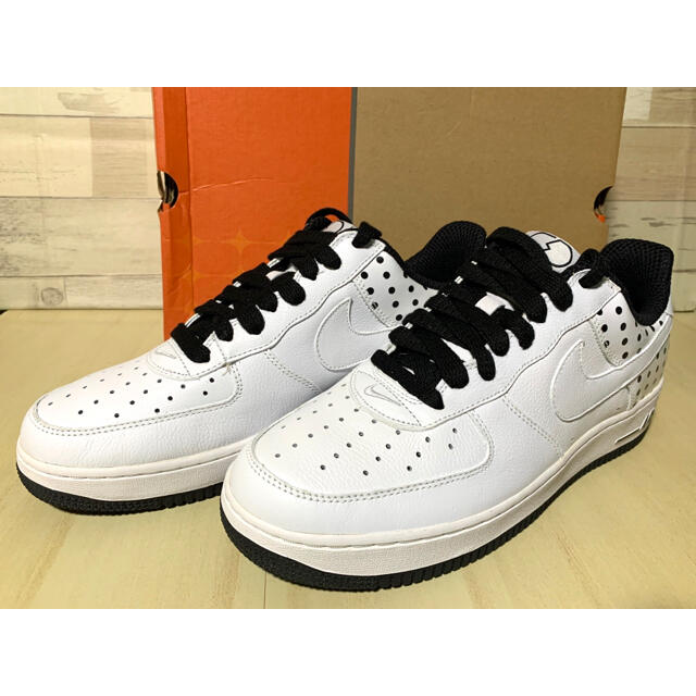 NIKE ナイキ ×FRAGMENT DESIGN AIR FORCE 1 LOW POLKA DOT フラグメント エアフォース1 ローカットスニーカー US10 ホワイト