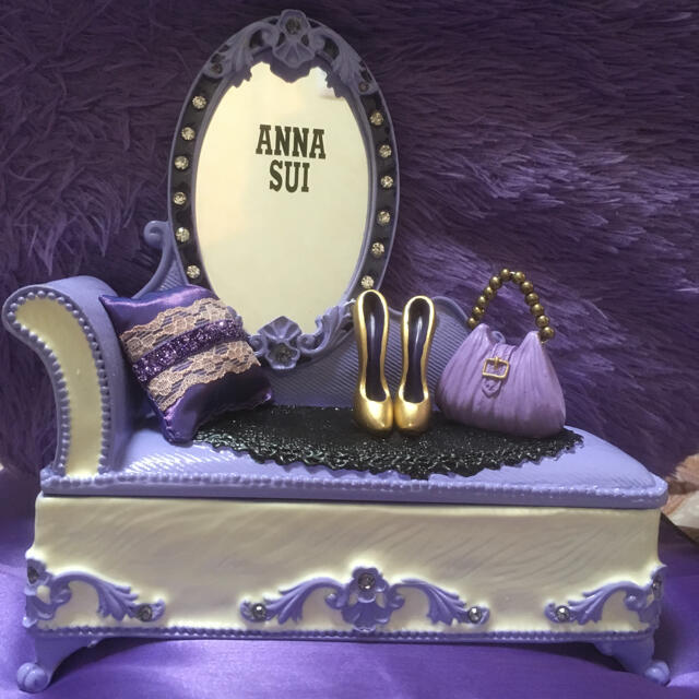 ANNA SUI(アナスイ)の新品アナスイジュエリーボックスラベンダー インテリア/住まい/日用品のインテリア小物(小物入れ)の商品写真