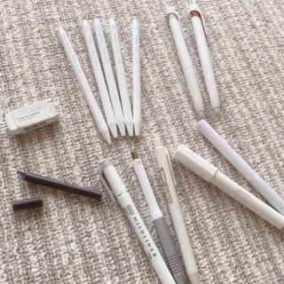 ムジルシリョウヒン(MUJI (無印良品))の厳選 文房具 ホワイト セット まとめ売り 無印 限定 (ペン/マーカー)