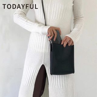 トゥデイフル(TODAYFUL)のTODAYFUL  Leather Square Pochette(ショルダーバッグ)