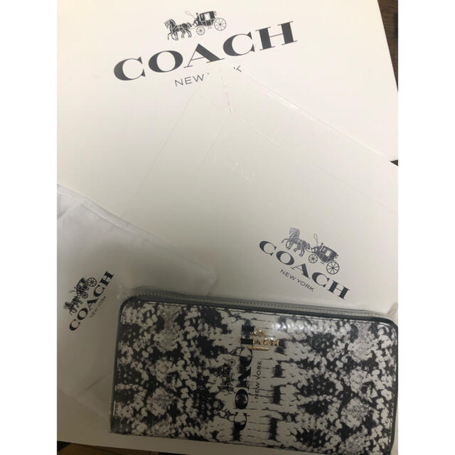 COACH(コーチ)のそらさま専用　新品未使用【コーチ(COACH) 長財布 パイソン柄】 レディースのファッション小物(財布)の商品写真