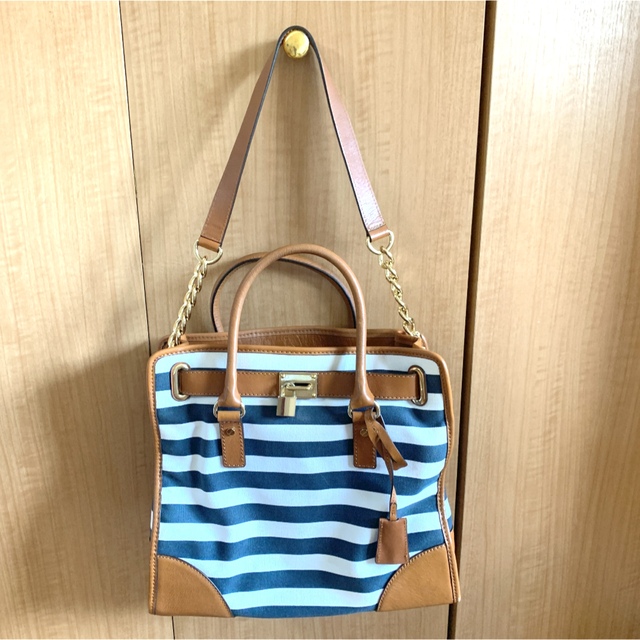 定価6万!Lサイズ♡2wayマイケルコース♡激レアボーダートートバッグ♡大サイズ
