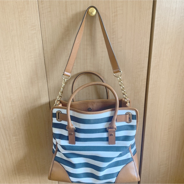 定価6万!Lサイズ♡2wayマイケルコース♡激レアボーダートートバッグ♡大サイズ