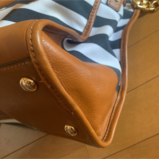 Michael Kors(マイケルコース)の定価6万！Lサイズ♡2wayマイケルコース♡激レアボーダートートバッグ♡大サイズ レディースのバッグ(ショルダーバッグ)の商品写真