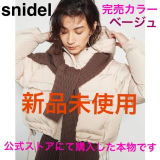 スナイデル(SNIDEL)のsnidel フレンチショートダウン ベージュ☆新品未使用タグ付き☆(ダウンジャケット)