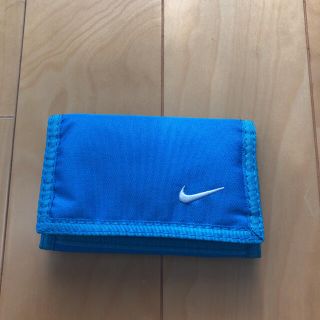 ナイキ(NIKE)のNIKE ナイキナイロン折り財布(水色)(折り財布)