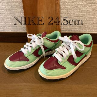 ナイキ(NIKE)のNIKE  ナイキ　スニーカー　緑　グリーン　24.5cm(スニーカー)