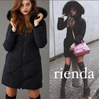 リエンダ(rienda)のrienda fauxfur downcoat リエンダ　コート(ロングコート)