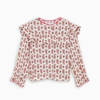 ザラキッズ(ZARA KIDS)のZARA  KIDS    ペイズリー柄ブラウス　【新品・未使用】(ブラウス)