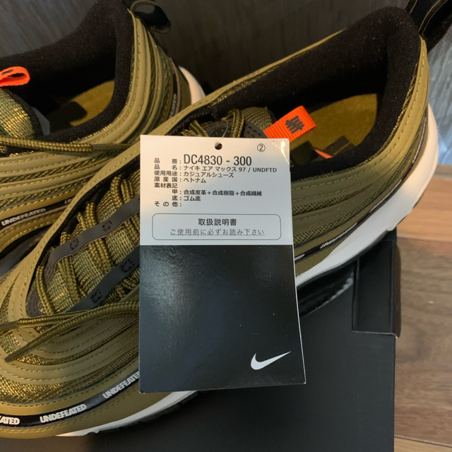 NIKE(ナイキ)のNIKE AIR MAX 97 × UNDEFEATED 26cm メンズの靴/シューズ(スニーカー)の商品写真