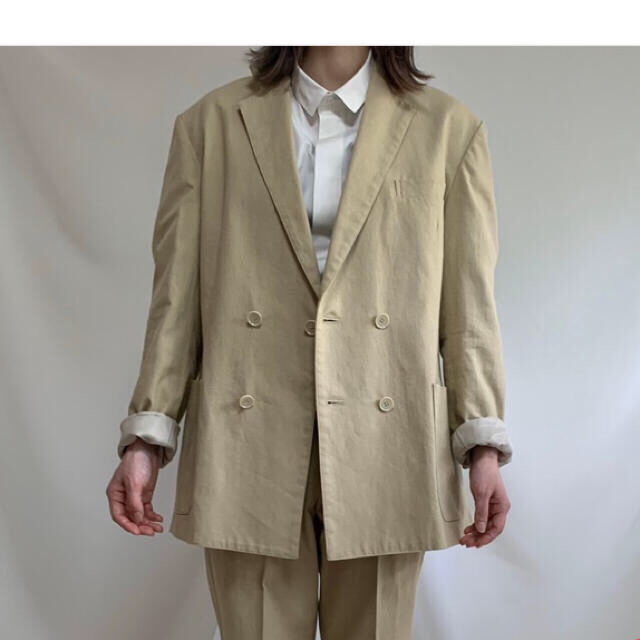 foufou linen double breasted jacket