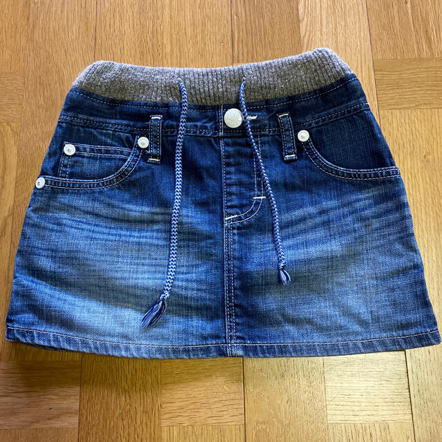 Lee(リー)の【キッズ】Lee デニムスカート　サイズ120 キッズ/ベビー/マタニティのキッズ服女の子用(90cm~)(スカート)の商品写真