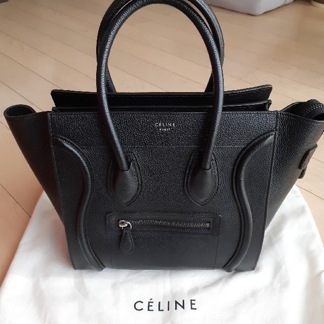 ファッションデザイナー celine トートバッグ 黒 ブラック 美品