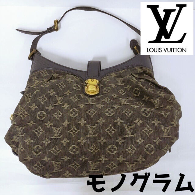 LOUIS VUITTON - XSショルダーバック モノグラム ルイヴィトン 黒デニム
