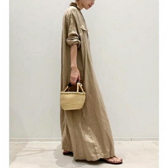 L'Appartement DEUXIEME CLASSE(アパルトモンドゥーズィエムクラス)のREMI RELIEF MAXI シャツワンピース レディースのワンピース(ロングワンピース/マキシワンピース)の商品写真