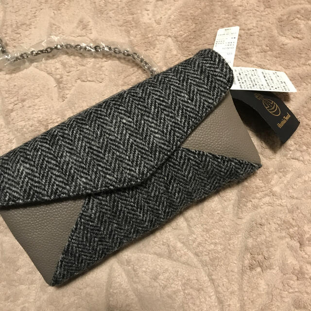 Harris Tweed(ハリスツイード)の【新品】ハリスツィード　お財布バッグ レディースのバッグ(ショルダーバッグ)の商品写真