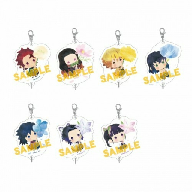 鬼滅の刃🖤ゆらふわﾗﾝﾀﾞﾑｱｸﾘﾙﾁｬｰﾑ1《竈門 炭治郎·禰豆子ｾｯﾄ》 エンタメ/ホビーのおもちゃ/ぬいぐるみ(キャラクターグッズ)の商品写真