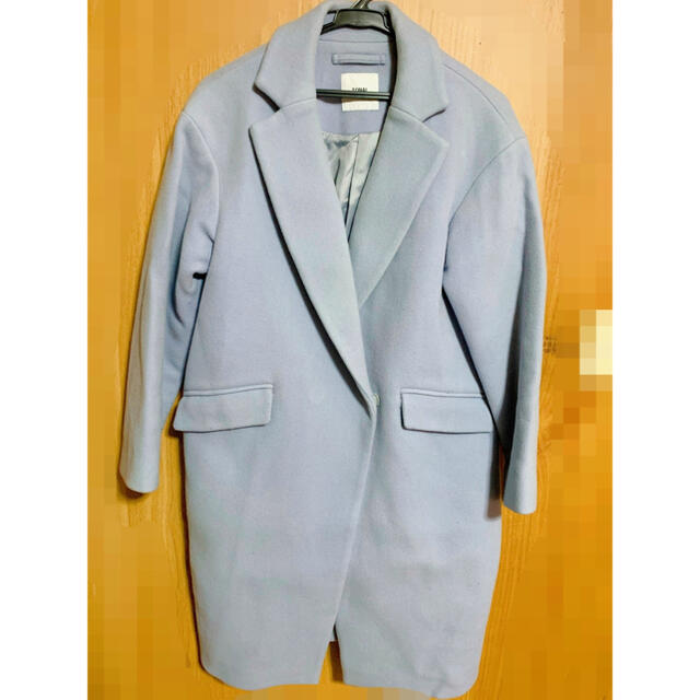 【TONAL】水色ロングコート レディースのジャケット/アウター(ロングコート)の商品写真