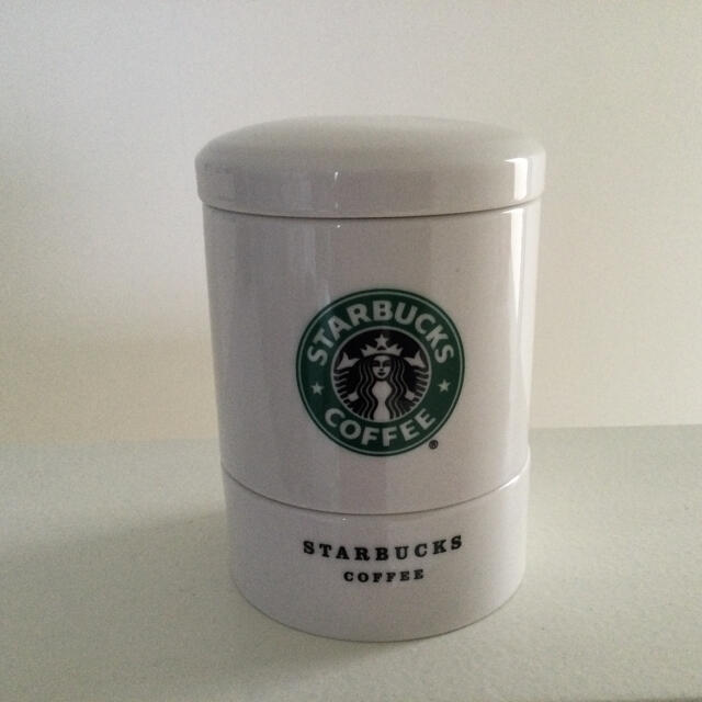 Starbucks Coffee(スターバックスコーヒー)のStarbucks Coffee  キャニスター　陶器 インテリア/住まい/日用品のキッチン/食器(収納/キッチン雑貨)の商品写真