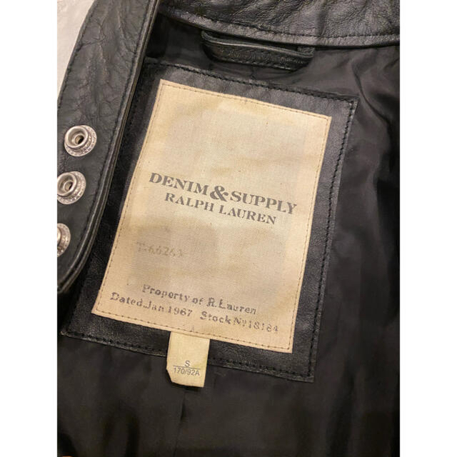 Denim & Supply Ralph Lauren(デニムアンドサプライラルフローレン)のデニム&サプライラルフローレン　ライダースジャケット メンズのジャケット/アウター(ライダースジャケット)の商品写真