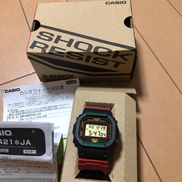 G-SHOCK(ジーショック)のカシオ CASIO G-SHOCK ジーショック DW-5600THC-1JF  メンズの時計(腕時計(デジタル))の商品写真