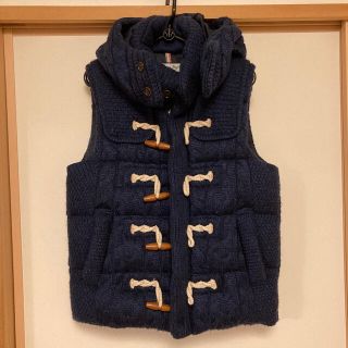 メンズビギ(MEN'S BIGI)の☆MENS BIGI ニット調ダウンベスト　Mサイズ☆(ダウンベスト)