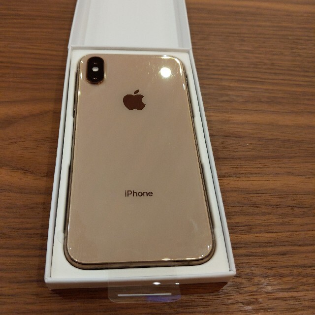 iPhone XS 64GB  simフリー　ゴールドスマホ/家電/カメラ