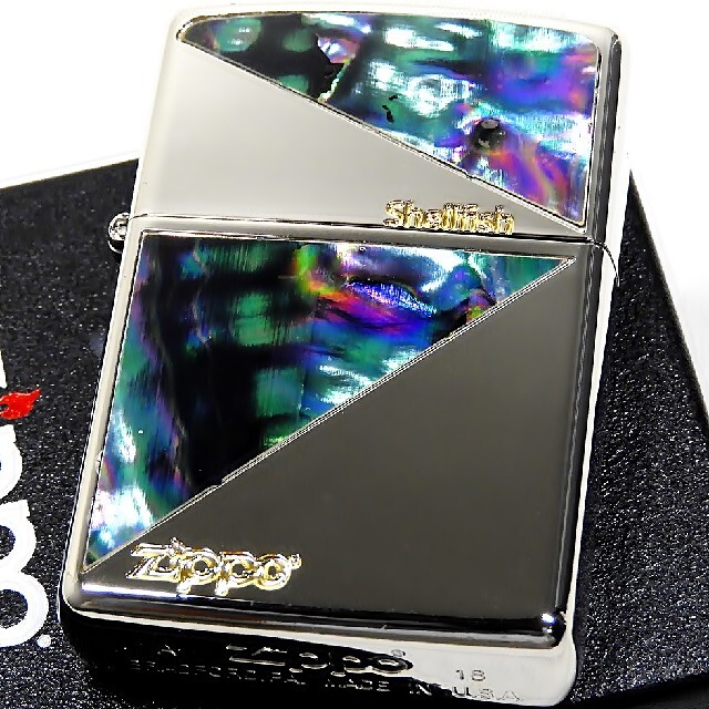 ZIPPO(ジッポー)の(送料込み)ZIPPO◇両面/シェルトライアングル◇金ロゴ◇新品◇ジッポ メンズのファッション小物(タバコグッズ)の商品写真