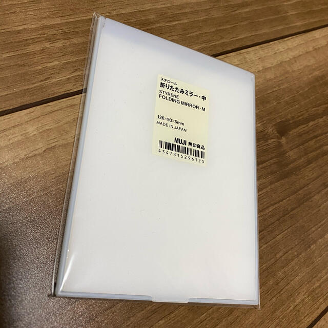 MUJI (無印良品)(ムジルシリョウヒン)の無印良品　折りたたみミラー・中 レディースのファッション小物(ミラー)の商品写真