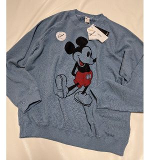 ジャーナルスタンダード(JOURNAL STANDARD)のジャーナル レリューム ディズニーMICKEYミッキー別注スウェット ブルー L(トレーナー/スウェット)