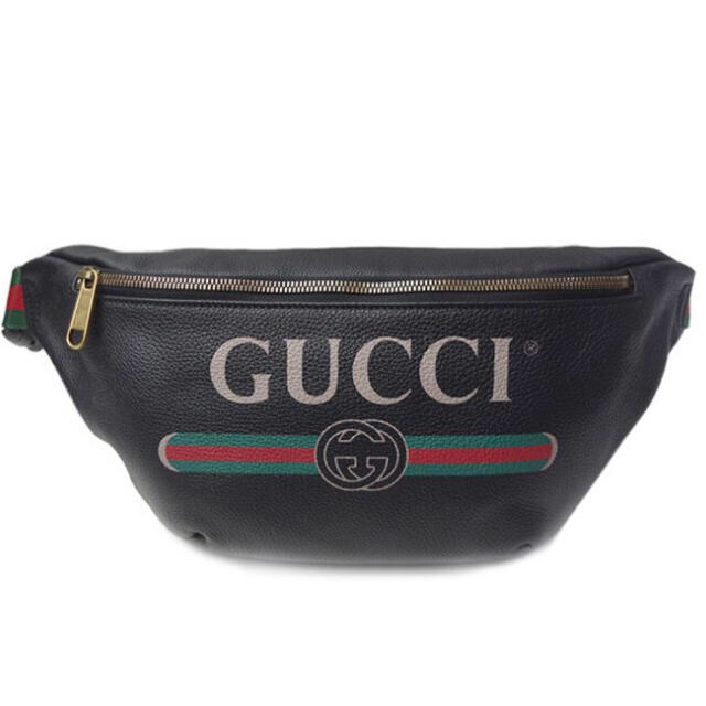 値引きする Gucci グッチ ウエストポーチ ベルトバッグ 黒 ボディ