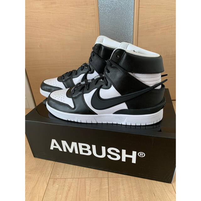 AMBUSH × NIKE DUNK HIGH "BLACK" 28.5付属品