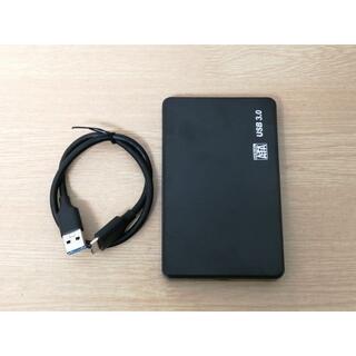 外付けハードディスク ポータブル HDD 1TB USB接続(PC周辺機器)