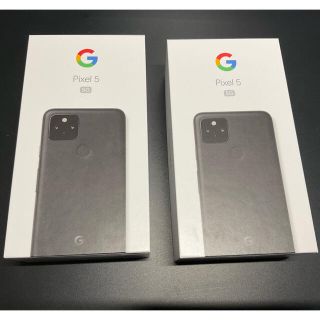 グーグルピクセル(Google Pixel)のGoogle Pixel5 ブラック　2台セット　(スマートフォン本体)