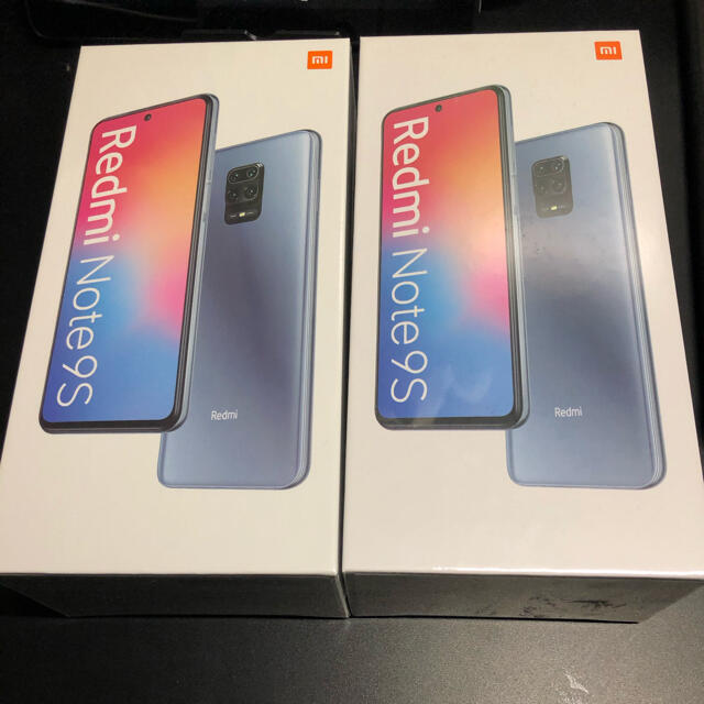 Xiaomi Redmi Note 9s 64gb 2台セット SIMフリー - スマートフォン本体