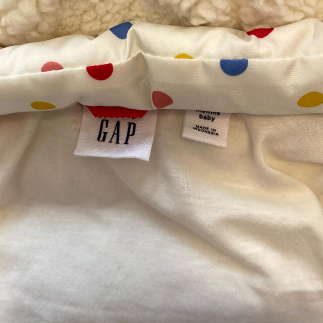 babyGAP(ベビーギャップ)のベビーギャップ　GAP クマ耳　ダウン アウター　60㎝　0-6ヶ月 キッズ/ベビー/マタニティのベビー服(~85cm)(ジャケット/コート)の商品写真