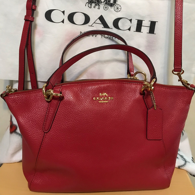 COACH(コーチ)のCOACH 約5.5万 本革2wayバッグ レディースのバッグ(ショルダーバッグ)の商品写真